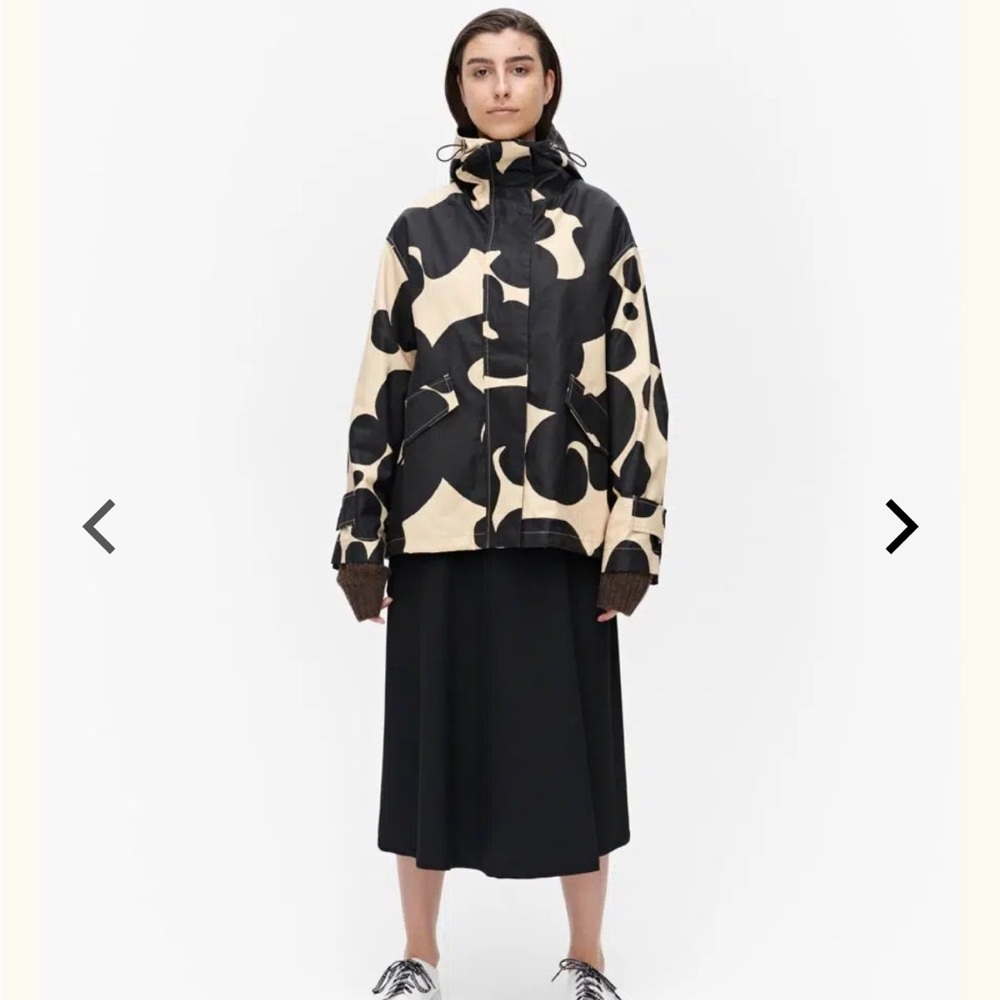 Marimekko Black and Cream Utility Jacket